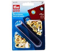 Prym 541375 Ösen mit Scheiben 8 mm gold