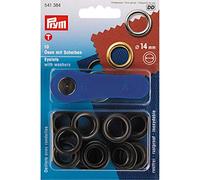 Prym Ösen mit Scheiben (14 mm/ brüniert/ 10 St./ inkl. Werkzeug)