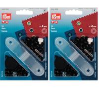 Prym 542402 Ösen Messing 4,0 mm brüniert (Packung mit 2)