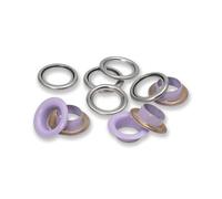 Prym Ösen mit Scheiben 542548 Ø 11 mm lila/silberfarbig 20 St. verarbeitbar mit Vario Creative Tool