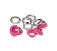 Prym Ösen mit Scheiben 542549 Ø 11 mm 20 St. pink/silberfarbig