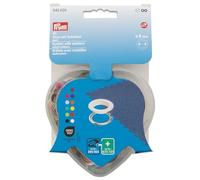 Prym Ösen mit Scheiben 542620 – 8 mm, bunt, in Herzbox, kompatibel mit Vario Creative Tool – 66 St.