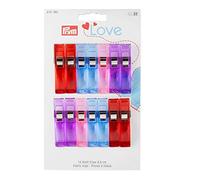 Prym 610183 Love Stoff Clips 5,5 cm, Kunststoff, farbig sortiert
