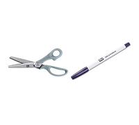 Prym 610555 Universal Zackenschere 8, 1/2 Zoll, 22 cm & Trick-Marker (selbstlöschend), violett