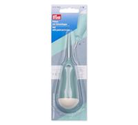 Prym 610965 Pfriem Ahle zum Vorstechen und Stanzen von Löchern in Stoff, Leder und Papier, ergonomisches Handarbeitswerkzeug mit Schutzkappe, salbei