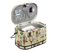 Prym 612250 Nähkorb groß „Schneiderbüste“ - Vintage-Nähkasten mit Tragegriff, Magnetverschluss & Unterteilungen - 30 x 20,5 x 19 cm - Nähbox zur Aufbewahrung von Nähzubehör