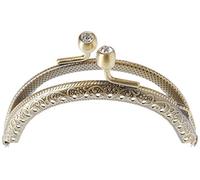 Prym 615170 Taschenverschluss Lorena altmessing, Brass, Gold, 8,5 x 4,7cm