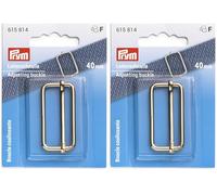 Prym 615814 40 mm New Gold Leiterschnalle, Stahl
