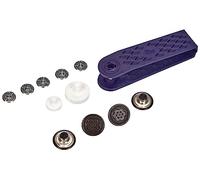 Prym 622211 Nähfrei-Jeans-Knöpfe Blume Messing 17 mm altmessing, Metal, Alteisen