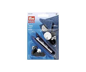 Prym 622237 - NF-Jeans-Knöpfe MS alteisen Artdeco 20 mm
