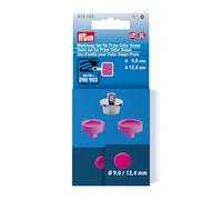 Prym 673133 Werkzeug-Set für Color Snaps, Ø 9 mm & 12,4 mm-Zubehör für Prym Vario-Zange & Vario Creative Tool, Druckknopf-Werkzeug aus Metal, fuchsia, ideal für Kunststoff-Druckknöpfe & Bastelprojekte
