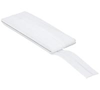 Schrägband, Baumwolle, 40/20mm, weiß, 3,5m -Restposten-