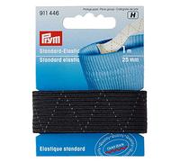 PRYM Standard-Elastic Gummiband, Breite 25 mm, schwarz, Länge 1 m
