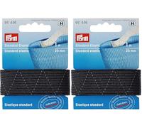Prym 911446 Standard-Elastic 25 mm schwarz (Packung mit 2)