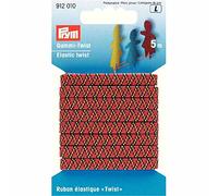 Prym 912010 Gummi-Twist 6,5 mm dreifarbig