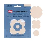 Prym 921001 FabPatch STRETCH Rub-on Patch Beige (3 Stück) - Selbstklebende bi-elastische Reparaturflicken für Sportbekleidung, Leggings, Jacken & Sneaker - Textilreparatur ohne Nähen & Bügeln