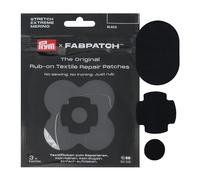 Prym 921025 FabPatch REPAIR KIT Schwarz (3 Stück) - Selbstklebende Reparaturflicken Set mit EXTREME, STRETCH & MERINO - Für Outdoorbekleidung, Sportkleidung & Wolltextilien - Ohne Nähen & Bügeln
