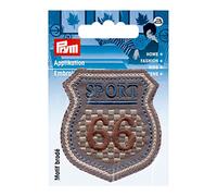 Prym 922012 Applikation Label SPORT 66 grau/blau/beige