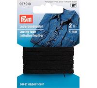 Prym 927910 Lederbandimitat 4 mm schwarz