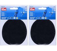 Prym 929010 Patches Velourslederimitat, aufbügelbar, 8 x 10,5 cm, schwarz (Packung mit 2)