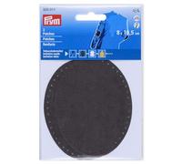 Prym 929011 Patches Velourslederimitat, aufbügelbar, 8 x 10,5 cm, mittelgrau