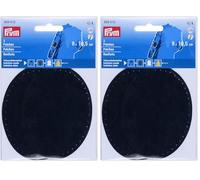 Prym 929012 Patches Velourslederimitat, aufbügelbar, 8 x 10,5 cm, marine (Packung mit 2)