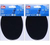 Prym 929031 Patches Velourslederimitat, aufbügelbar, 9,5 x 14,5 cm, schwarz (Packung mit 2)