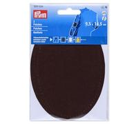 Prym 929034 Patches Velourslederimitat, aufbügelbar, 9,5 x 14,5 cm, dunkelbraun