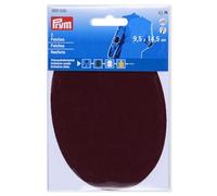 Prym 929035 Patches Velourslederimitat, aufbügelbar, 9,5 x 14,5 cm, dunkelrot