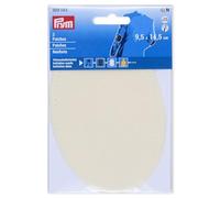 Prym 929043 Patches Velourslederimitat, aufbügelbar, 9,5 x 14,5 cm, wollweiß
