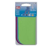 Prym Flickstoff Köper 13 x 13 cm, 4 Stück, grün/türkis/pink/violett