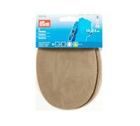 Prym 929372 Patches Velourslederimitat (bügeln) 10 x 14 cm Stein, Beige