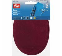 Prym 14 x 10 cm 2-teilig Nachahmung Wildleder Patches für Bügeln/Sewing-on, dunkelrot