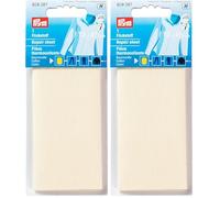 Prym 929397 Flickstoff CO (bügeln) 12 x 45 cm ecru (Packung mit 2)