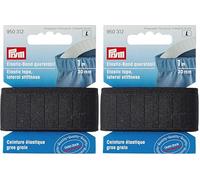 Prym 950312 Elastic-Band querstabil 30 mm schwarz (Packung mit 2)