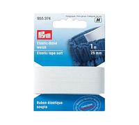 Prym Elastic Band Gummi weich weiß 25mm 1m