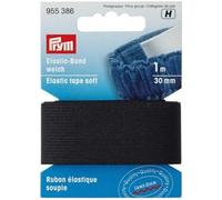 Prym 955386 Elastic-Band weich 30 mm schwarz