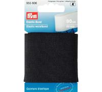 Prym schwarz 955606 Elastic-Bund 60 mm, Polyester: 70%, 90 cm