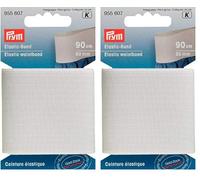 Prym 955607 Elastic-Bund 60 mm weiß (Packung mit 2)