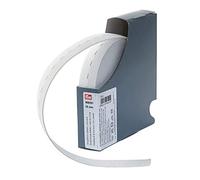 Prym 956251 Knopfloch-Elastic gewirktes Band 25 mm rohweiß, 59% PES 41% ED
