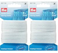 Prym 957134 Kräusel-Elastic 25 mm weiß 2m-Karte (Packung mit 2)