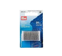 Prym 970011 Elastic-Nähfaden 0,5 mm hellgrau, Grau