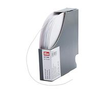 Prym 971046 Elastic-Kordel, weiß, 55% ED 45% PES, Ø 1,5 mm | 100 m