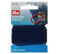 Prym 971237 Elastic-Kordel, 2,5 mm, 3 m, marine