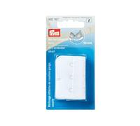 Prym 992167-1 Rilegatura sconosciuta, Bianco, 50 mm 3 x 3 Haken, weiß, 1 Stück