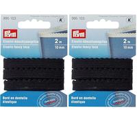 Prym 995103 Elastic-Abschlussspitze 10 mm schwarz (Packung mit 2)