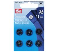 Prym Annäh-Druckknöpfe MS 13 mm Metall Schwarz 6 St.
