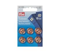 Prym Annäh-Druckknöpe (15 mm/ rosègold/ 6 St.)