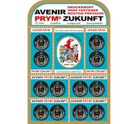 Prym Annäh-Druckknöpfe (17 mm/ schwarz/ 12 St.)