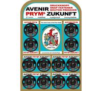 Prym Annäh-Druckknöpfe (21 mm/ schwarz/ 12 St.)
